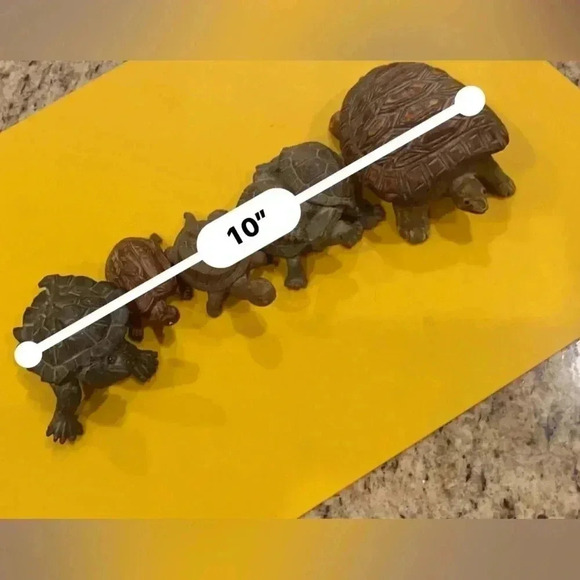 Five Miniature Turtles Collection Some Wooden Some Stone All Very Cute 🐢🐢 - Picture 11 of 16